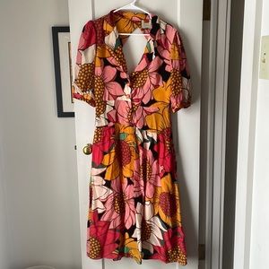 Farm Rio Sunflower Midi Dress